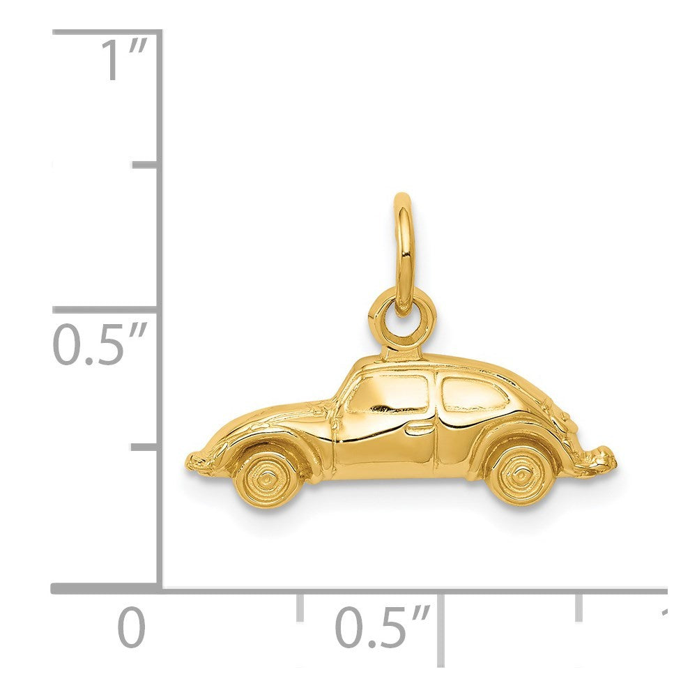14k Yellow Gold Car Charm