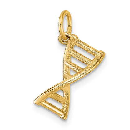 14k Yellow Gold Polished DNA Pendant for Women