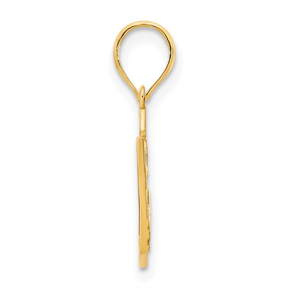 14k Yellow Gold 15 Crown Pendant for Women