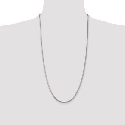 Sterling Silver 2.5mm Round Snake Chain