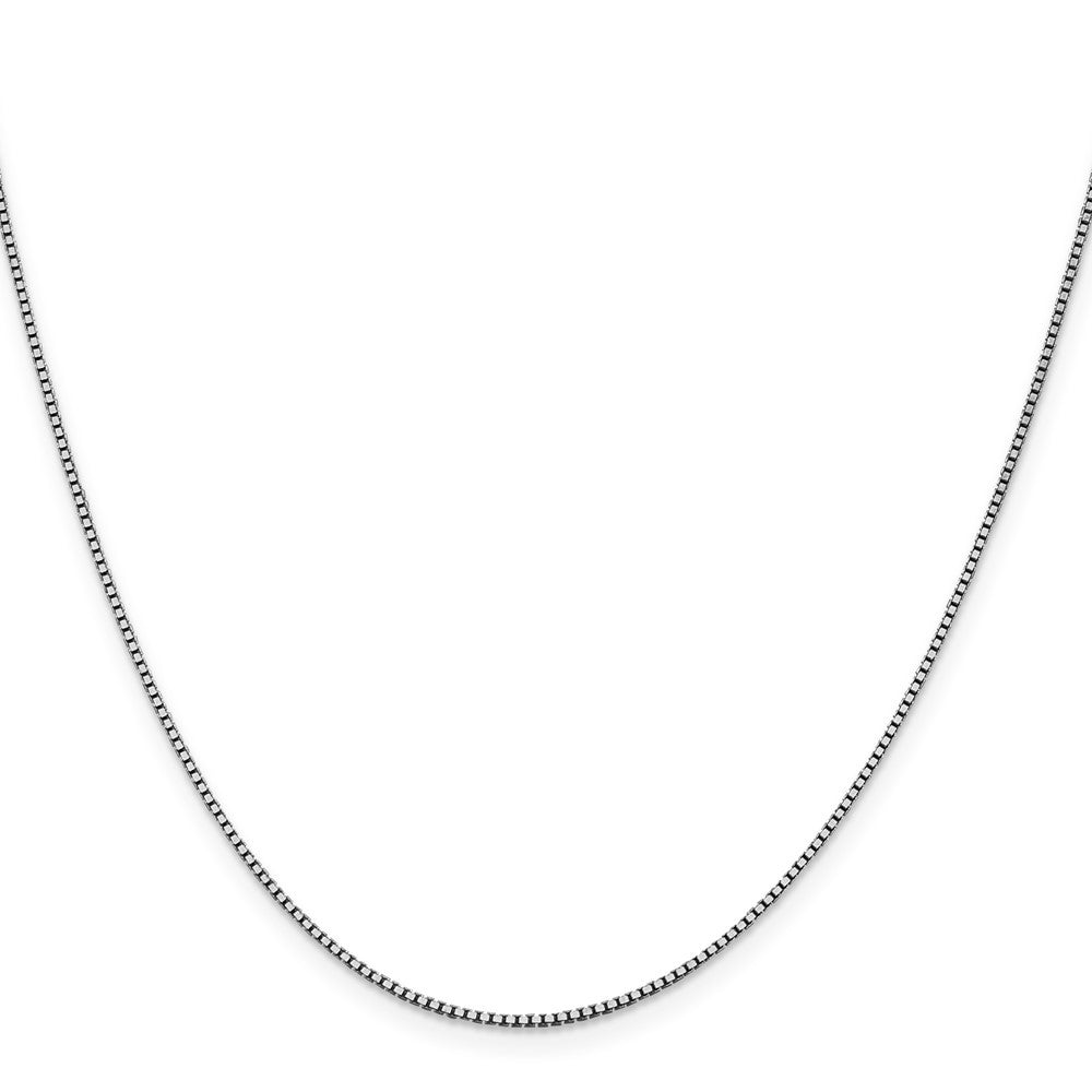 14K White Gold 16 inch 1.05mm Box Chain Necklace