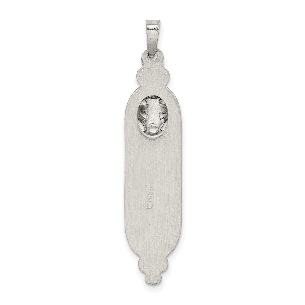 Sterling Silver Fancy Mezuzah Pendant Holiday Gift for Women