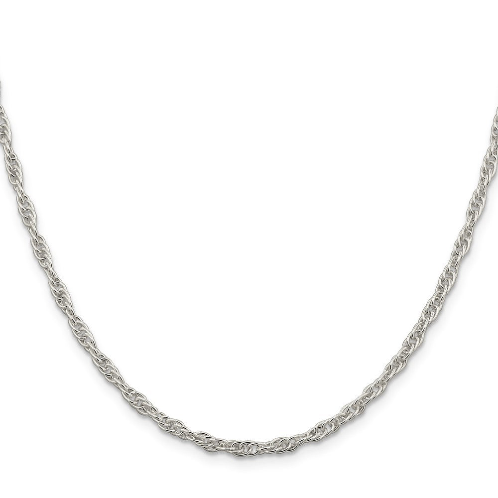 Sterling Silver 2.75mm Loose Rope Chain Necklace