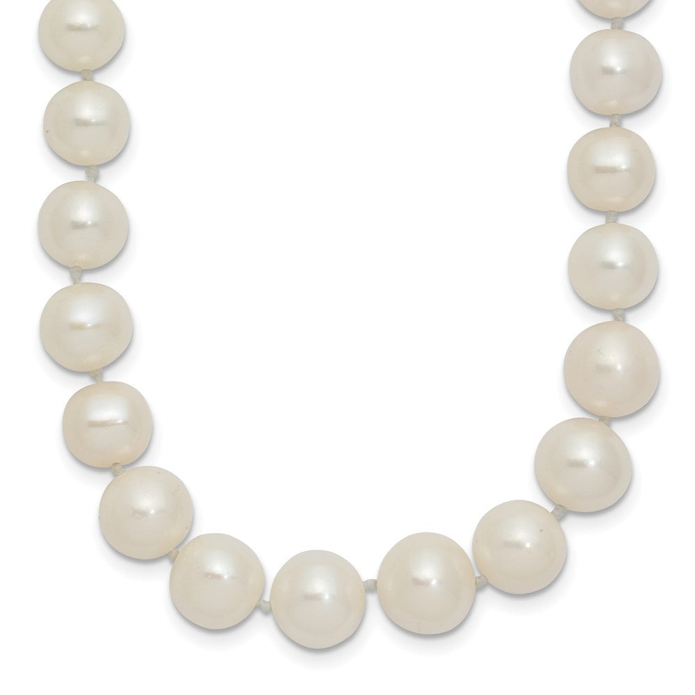 14k Yellow Gold 7.5-9mm White Cultured Pearl Graduated Necklace 18"