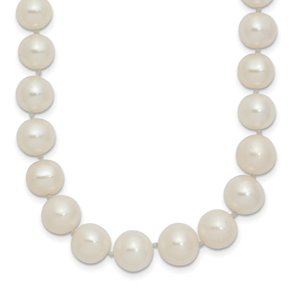 14k Yellow Gold 7.5-9mm White Cultured Pearl Graduated Necklace 18"