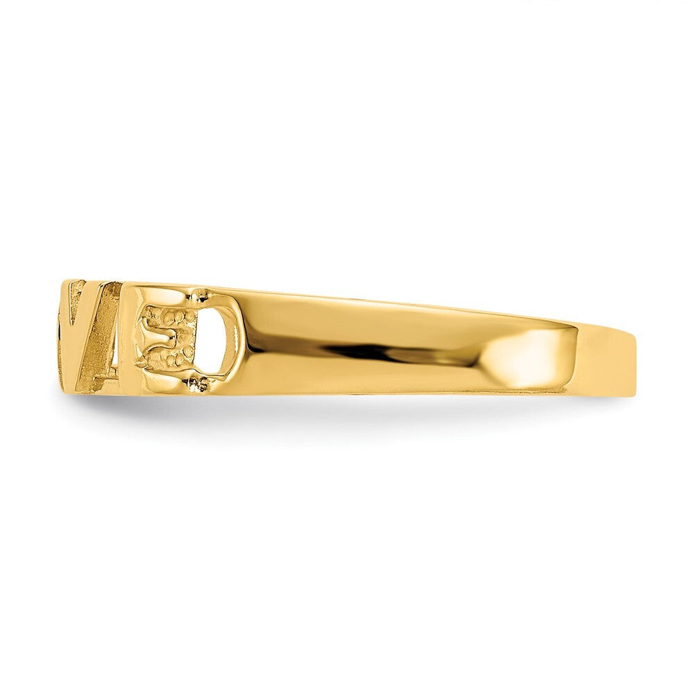 14K Yellow Gold LOVE Ring