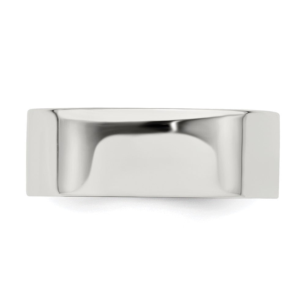 Sterling Silver 7mm Lightweight Flat Size 5 Band Ring