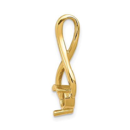 14k Yellow Gold Fancy 5mm Diamond Slide Mtg