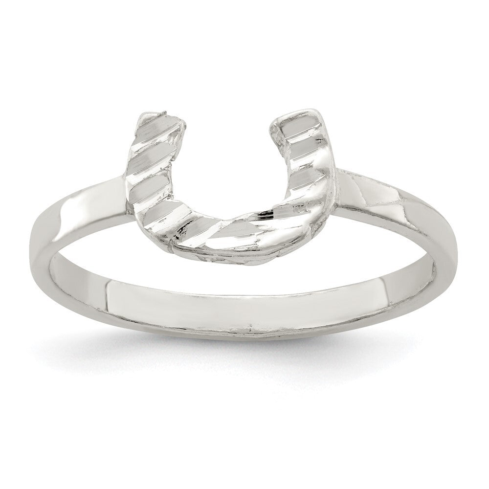 Sterling Silver Horseshoe Ring Size 7