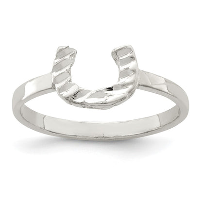 Sterling Silver Horseshoe Ring Size 7