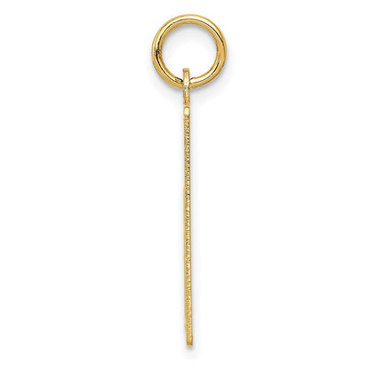 14k Yellow Gold Wednesday the First Day Calendar Pendant