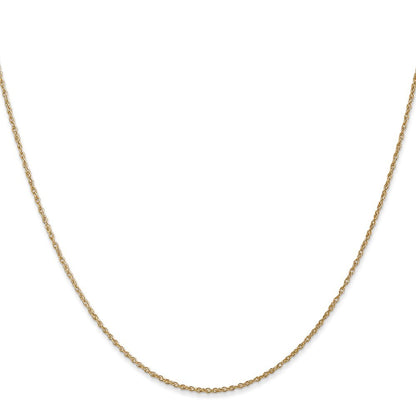 14k Yellow Gold 14" .8mm Light Baby Rope Chain Necklace