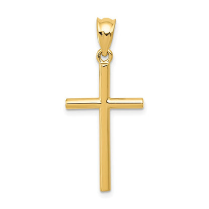 14k Yellow Gold Cross Pendant for Women