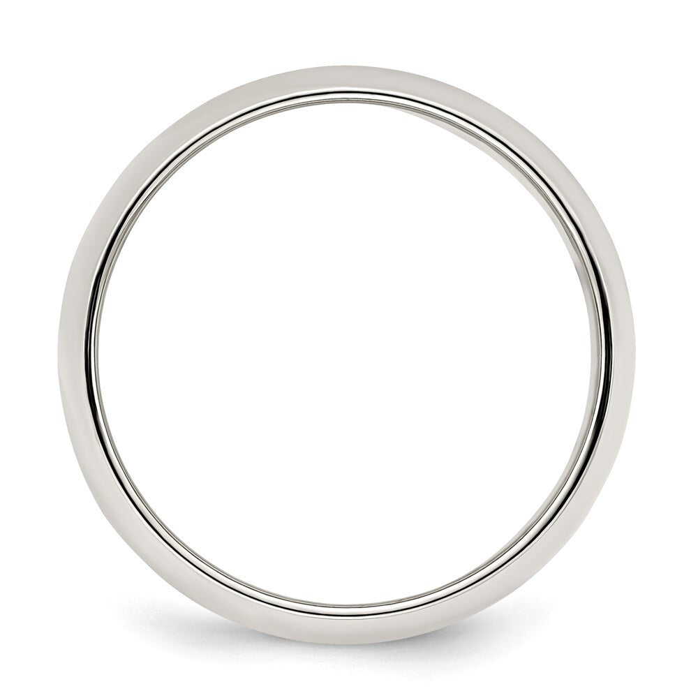 Sterling Silver 7mm Half Round Size 7 Band Ring