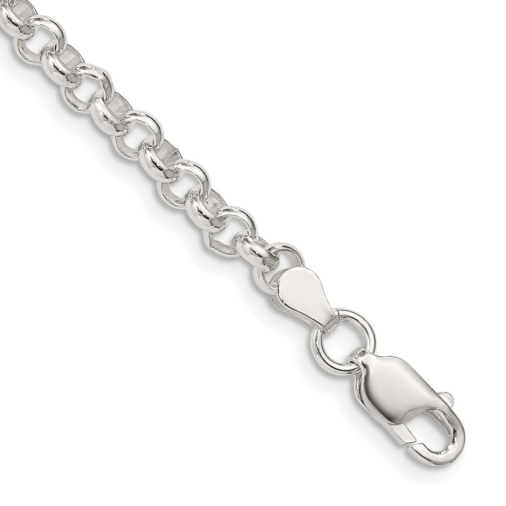 Sterling Silver 4.6mm Rolo Chain Bracelet