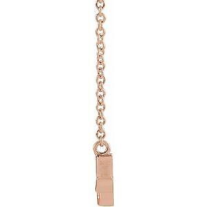 14k Rose Gold Petite Mommy Script 18" Necklace