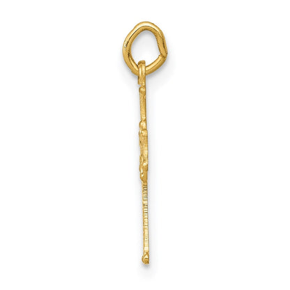 14k Yellow Gold Celtic Cross Charm