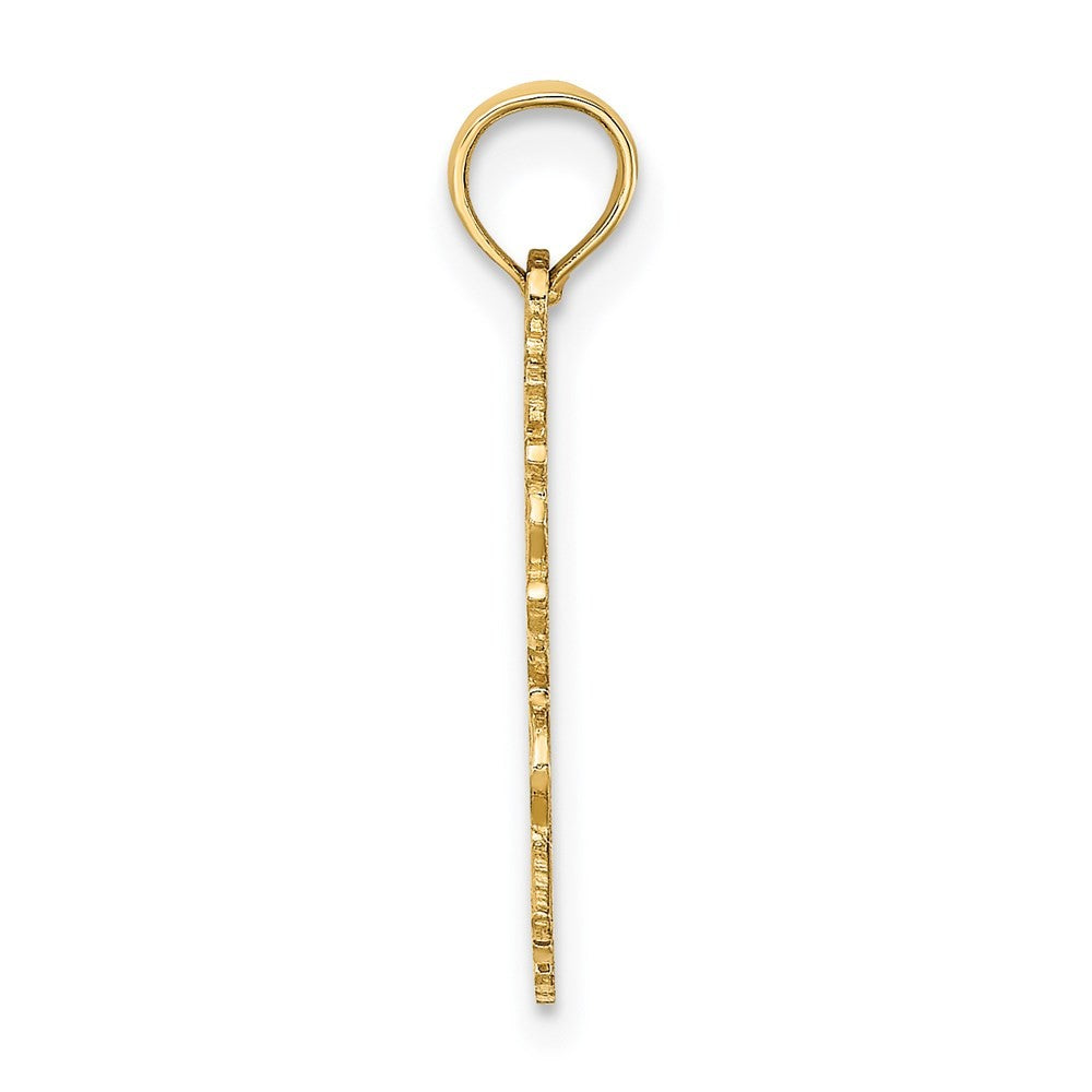 14k Yellow Gold 100% GEMINI Zodiac Charm