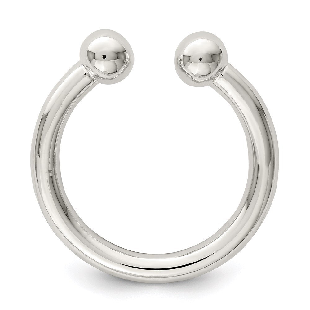 Sterling Silver Tube Ring Size 6