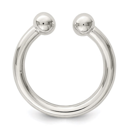 Sterling Silver Tube Ring Size 6
