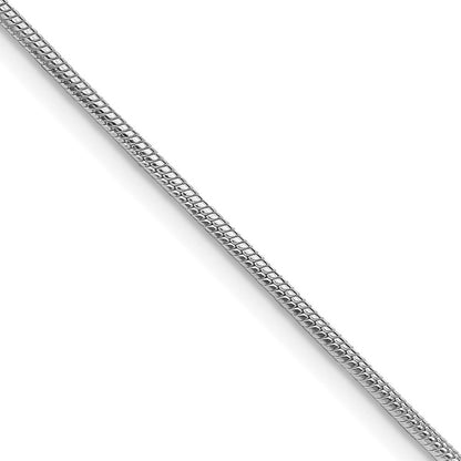 Sterling Silver Rhodium-plated 1.25mm Snake Chain Necklace
