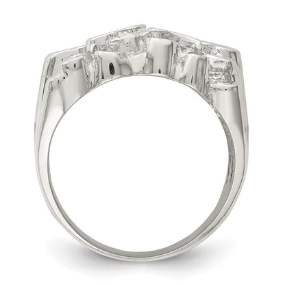Sterling Silver Men's Nugget Ring Size 10