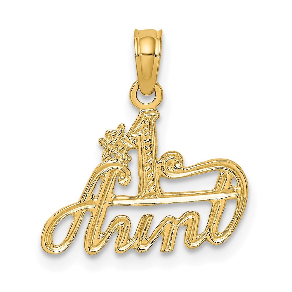 14k Yellow Gold #1 AUNT Charm