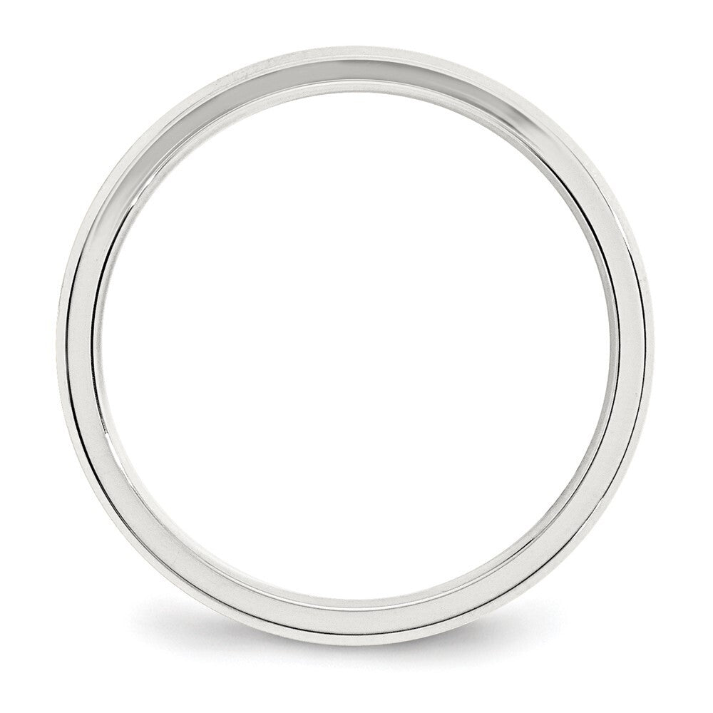 Sterling Silver 3mm Beveled Edge Size 5 Band Ring