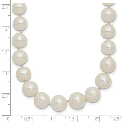 14k Yellow Gold 7.5-9mm White Cultured Pearl Graduated Necklace 18"