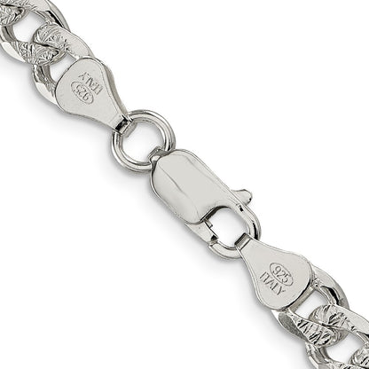Sterling Silver 7mm Curb Chain Necklace