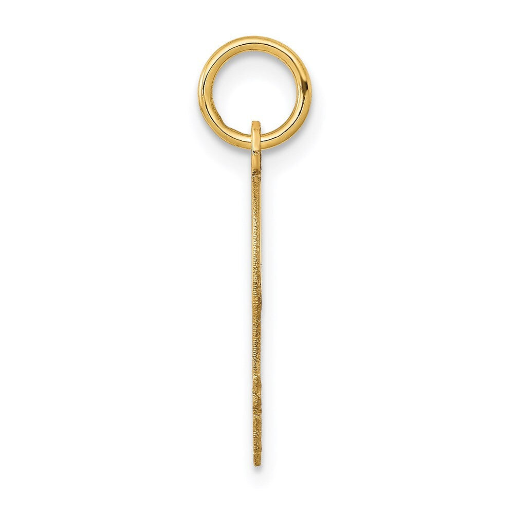 14k Yellow Gold .018 Depth Engravable Boy Head Charm Pendant for Women