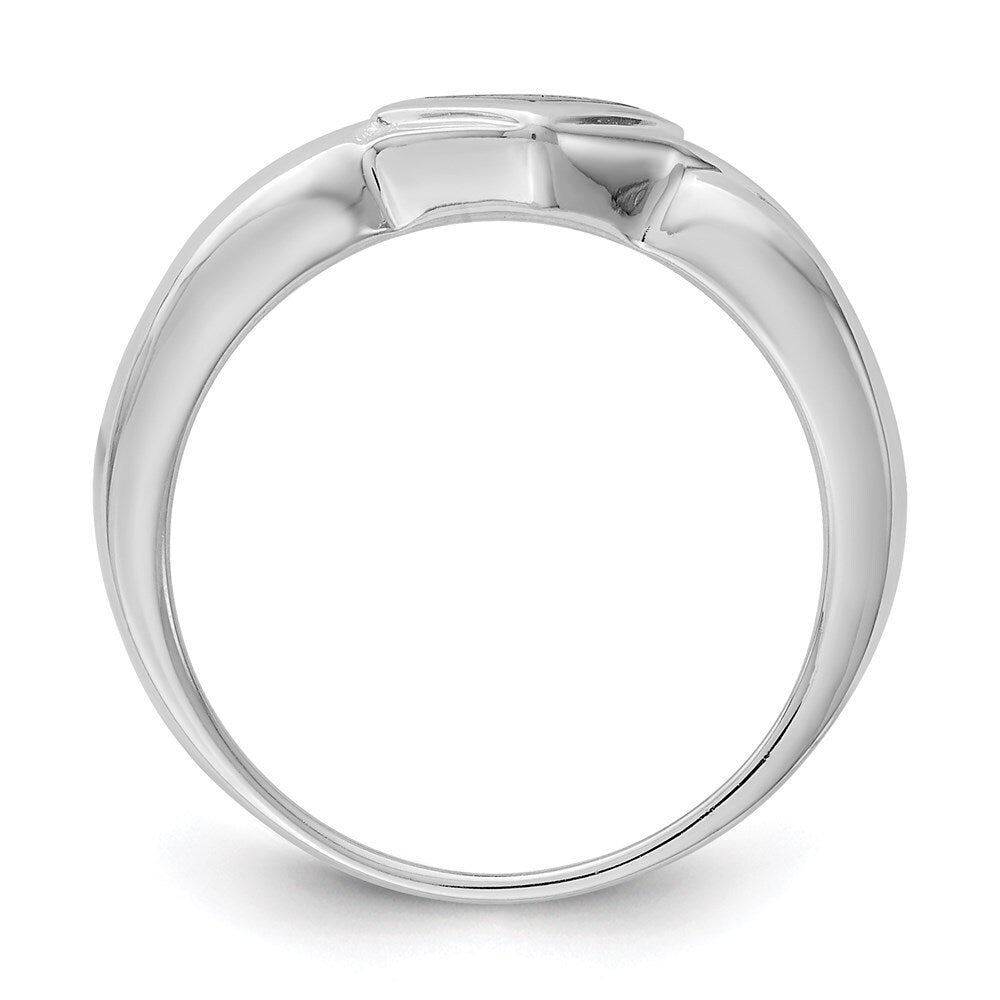 Sterling Silver Onyx Ring Size 8