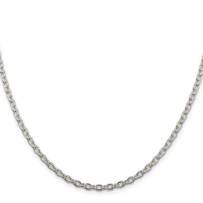 Sterling Silver 3.5mm Cable Chain Necklace