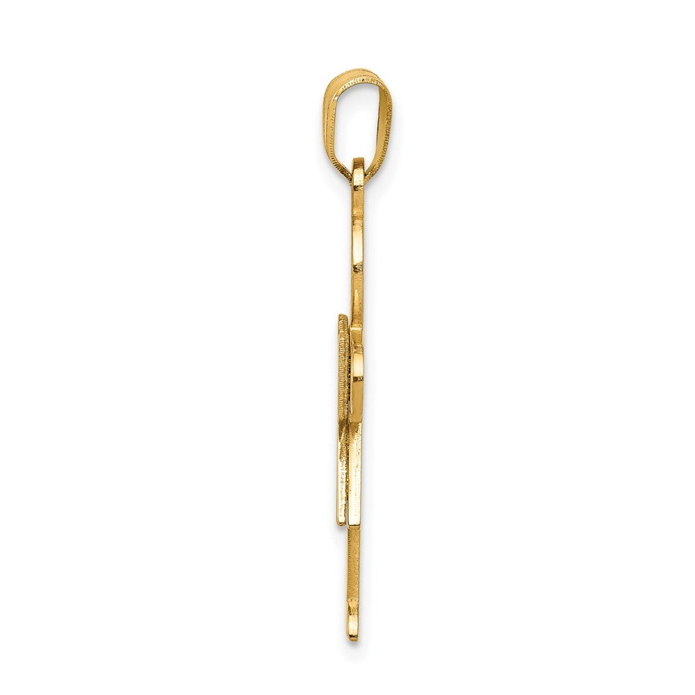 14k Yellow Gold Girl Charm