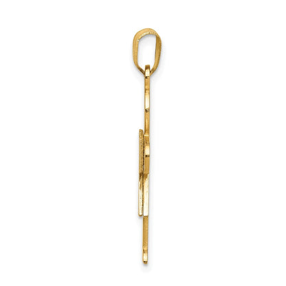 14k Yellow Gold Girl Charm