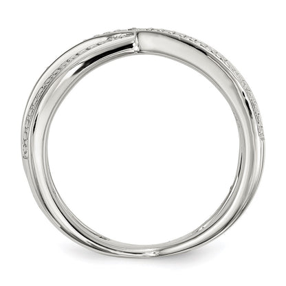 Sterling Silver Diamond Accent Ring Size 7