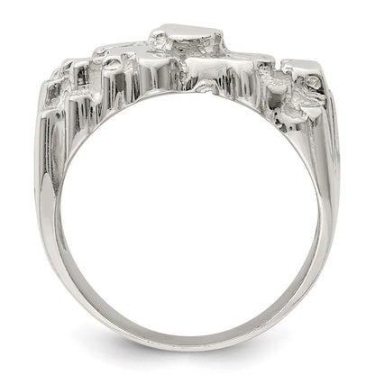 Sterling Silver Men's Nugget Ring Size 9