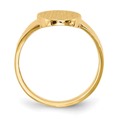 14K Yellow Gold 14.5x9.0mm Open Back Signet Ring