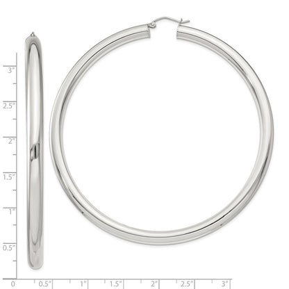 Sterling Silver 5mm Round Hoop Earrings