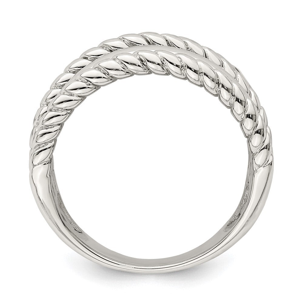 Sterling Silver Polished Fancy Ring Size 8
