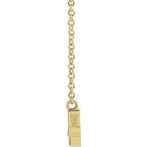 14k Yellow Gold Petite Mommy Script 18" Necklace