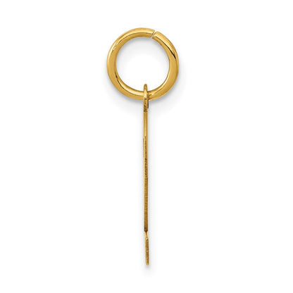 14k Yellow Gold Small Polished Number 2 Charm
