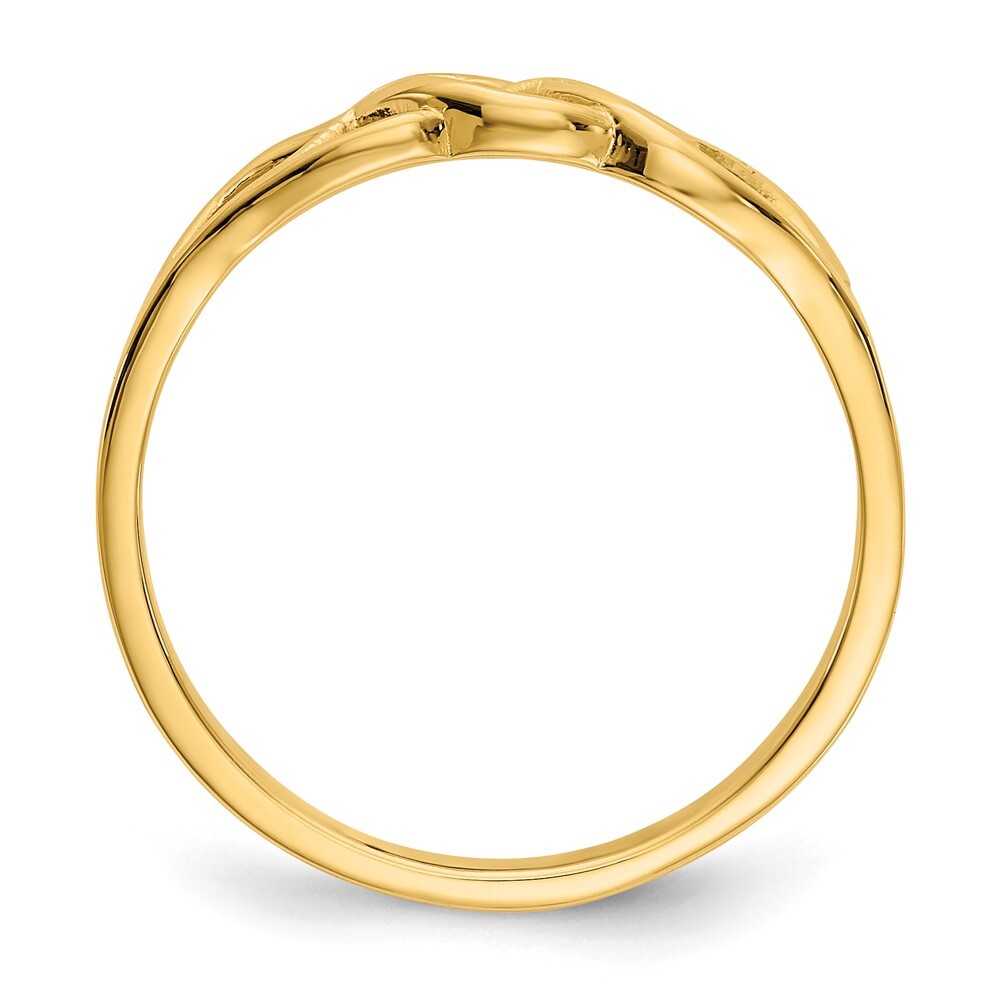 14K Yellow Gold Free Form Knot Ring
