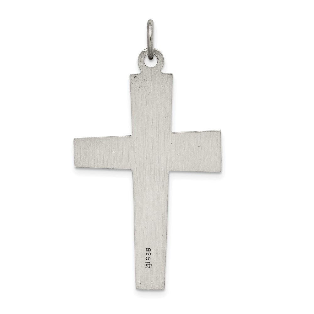 Sterling Silver Antiqued Cross Pendant Holiday Gift for Women
