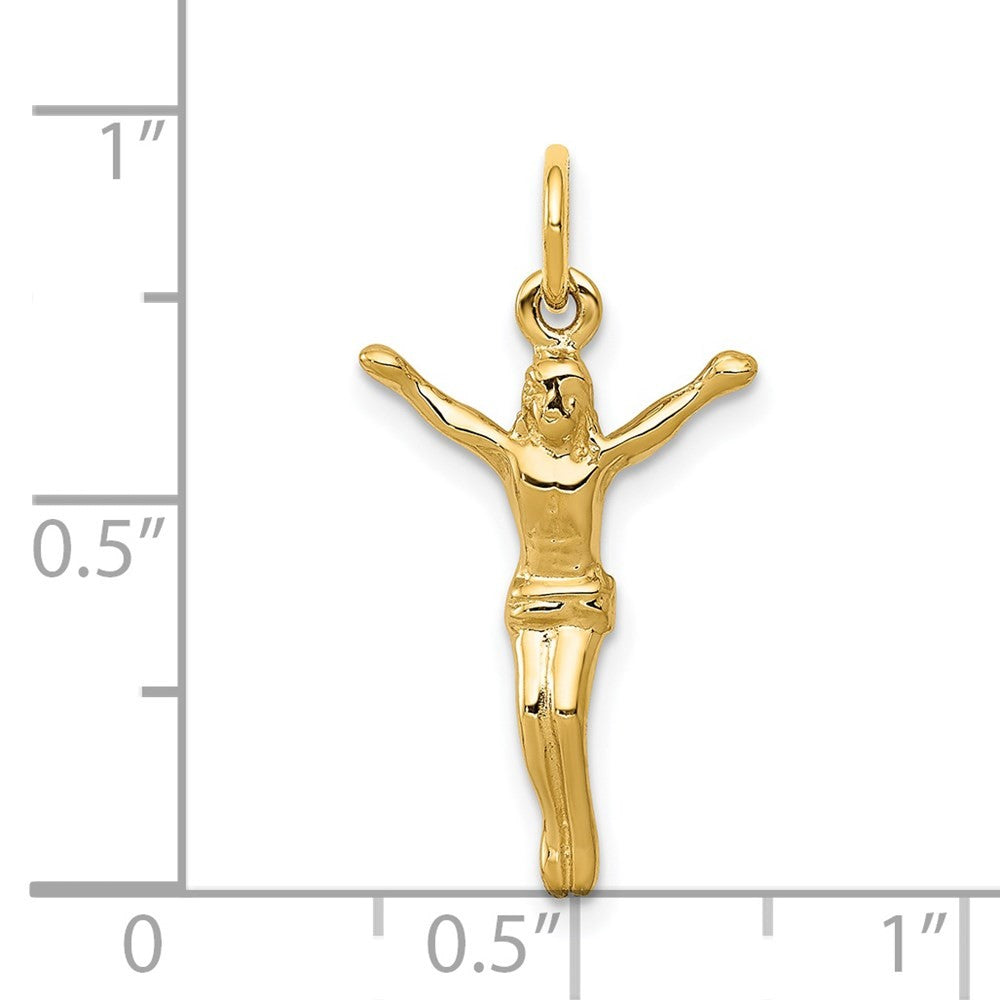 14k Yellow Gold Corpus Charm Pendant