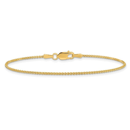 14k Yellow Gold 6 inch 1.25mm Spiga Bracelet