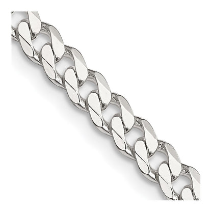 Sterling Silver 4.5mm Curb Chain Necklace