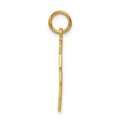 14k Yellow Gold Polished TAKEN Charm