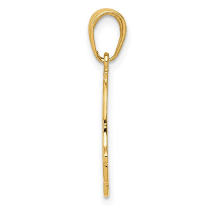 14k Yellow Gold Chamseh Pendant for Women