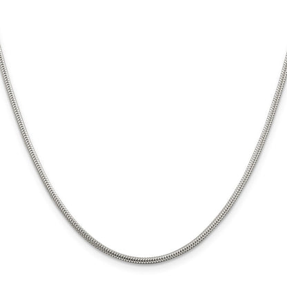 Sterling Silver 1.6mm Round Snake Chain